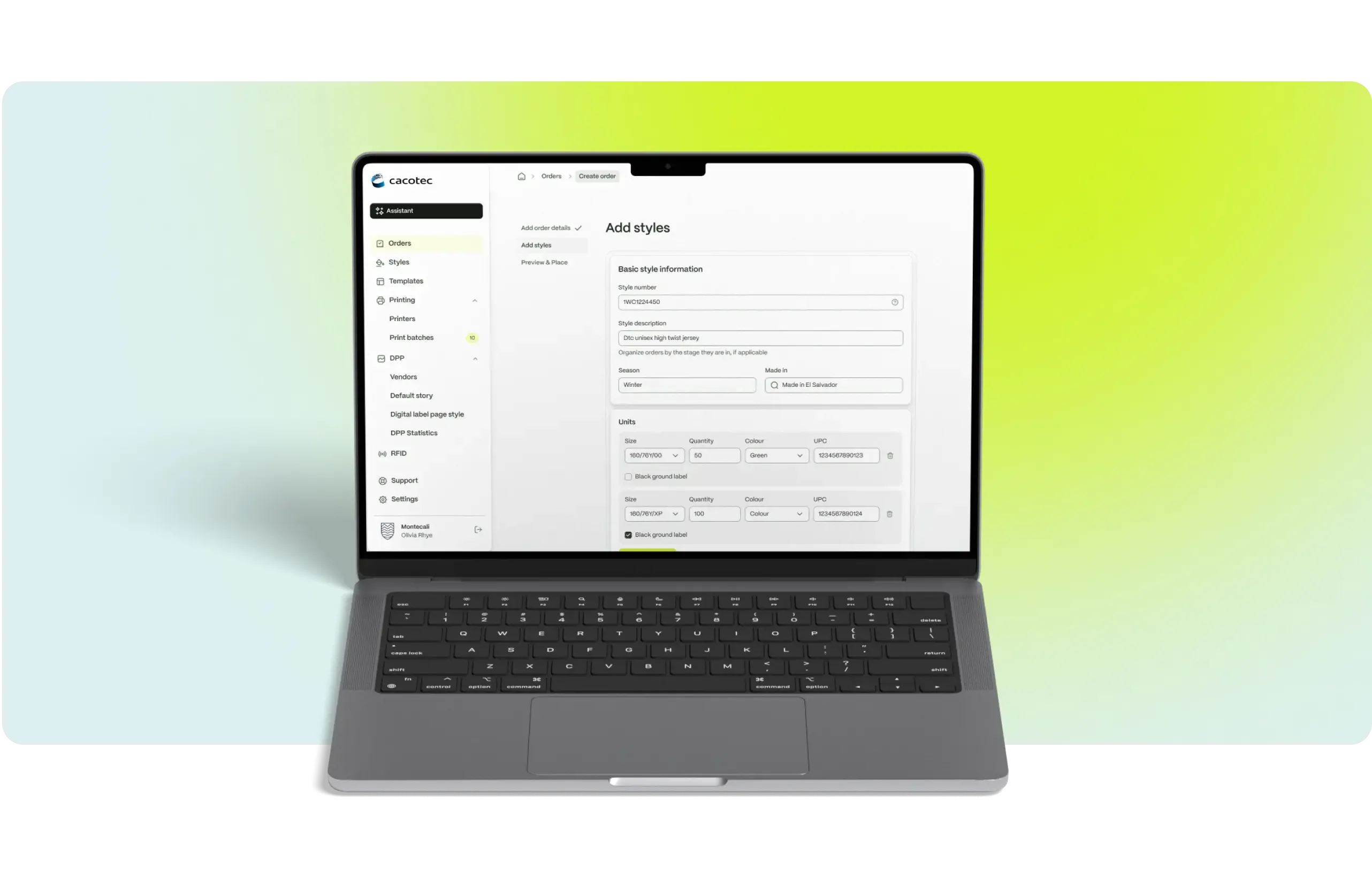 Laptop with interface